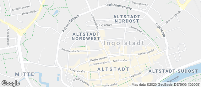 Karte mit Standort von Bäckerei Sengl