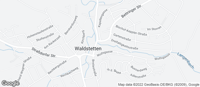 Karte mit Standort von Bäckerei-Konditorei Mühlhäuser