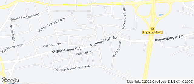 Karte mit Standort von Backhaus Hackner GmbH