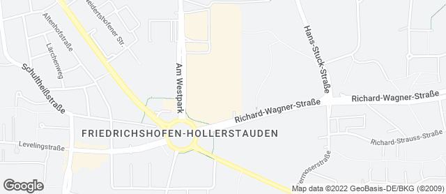 Karte mit Standort von Backhaus Hackner GmbH - Westpark