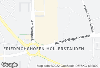 Karte mit Standort von Backhaus Hackner GmbH - Westpark