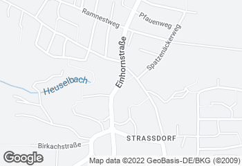 Karte mit Standort von Backparadies Berroth - Filiale in Straßdorf Ortsmitte
