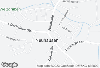 Karte mit Standort von Bäckerei Böss Cafe Neuhausen