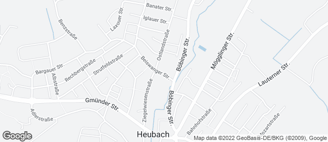 Karte mit Standort von Backparadies Berroth - Filiale im EDEKA Heubach