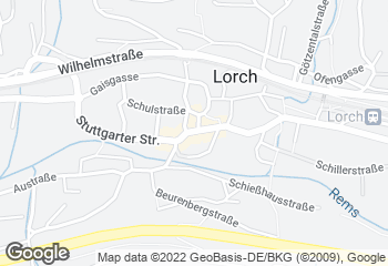 Karte mit Standort von Bäckerei Schulze