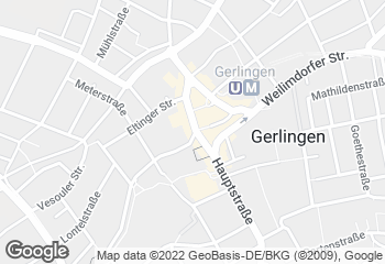Karte mit Standort von Bäckerei Trölsch - Café Gerlingen