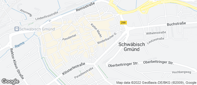 Karte mit Standort von Bäckerei Thorwart