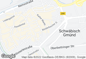 Karte mit Standort von Bäckerei Thorwart