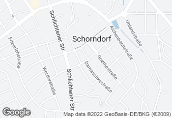 Karte mit Standort von Bäckerei Schulze