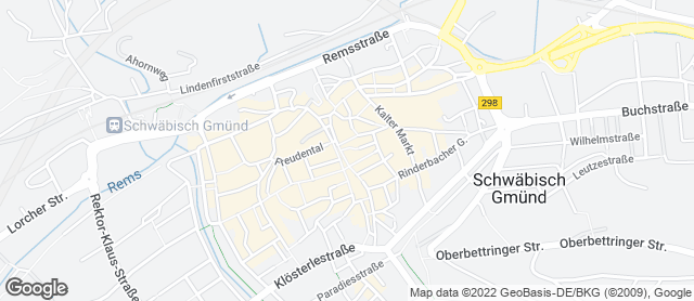 Karte mit Standort von Backhaus Schmid Kuhn Gmbh Grüne Brezel