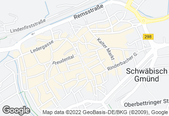Karte mit Standort von Backhaus Schmid Kuhn Gmbh Grüne Brezel