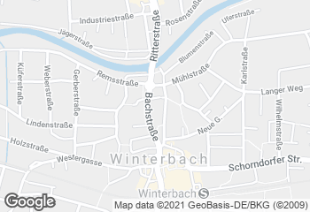 Karte mit Standort von Bäckerei Stritzelberger GmbH