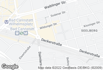 Karte mit Standort von Bäckerei Konditorei Sailer GmbH - im Cannstatter Carre