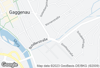 Karte mit Standort von Gaggenau Goethestrasse