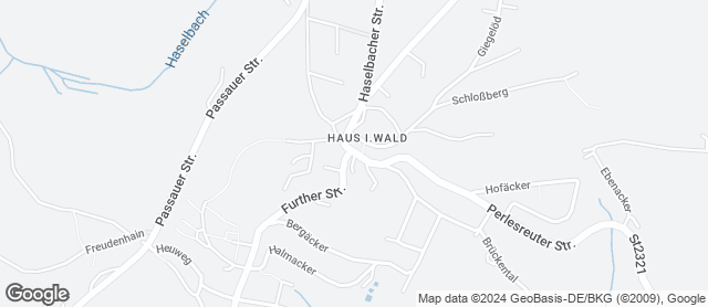 Karte mit Standort von Bäckerei & Lebensmittel Schreiner KG