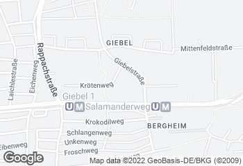 Karte mit Standort von Bäckerei/Konditorei Hartmut Diefenbach