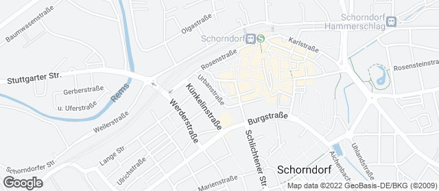 Karte mit Standort von Bäckerei Konditorei Weigele GmbH