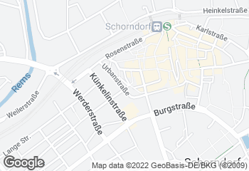 Karte mit Standort von Bäckerei Konditorei Weigele GmbH