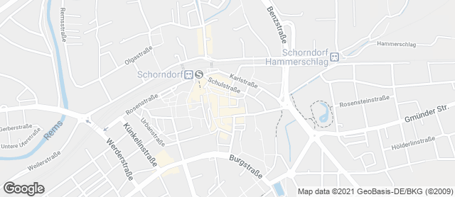 Karte mit Standort von Bäckerei Hetzinger GmbH