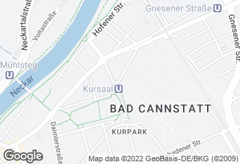 Karte mit Standort von Bistro Cafe Bürkle