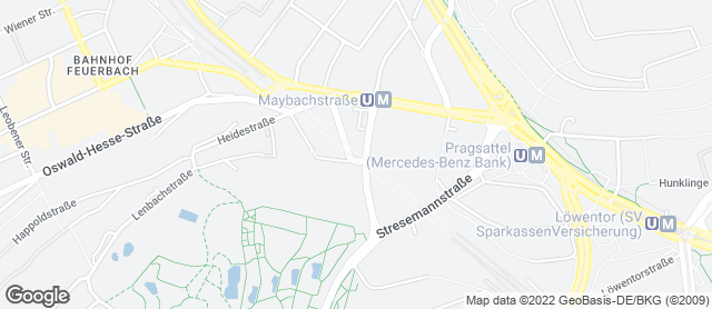 Karte mit Standort von Bäckerei Treiber, Pragsattel