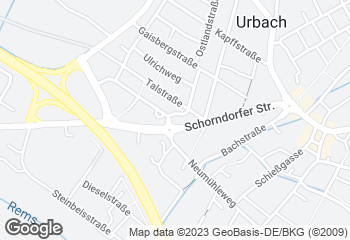 Karte mit Standort von Bäckerei Schulze Konditorei, Café, Gastronomie OHG