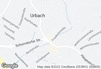 Karte mit Standort von Bäckerei Schulze