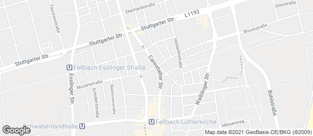Karte mit Standort von Bäckerei- Konditorei Stuber