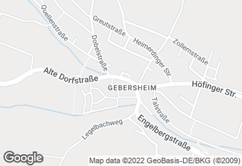 Karte mit Standort von Bäckerei Diefenbach