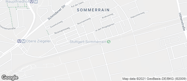 Karte mit Standort von Bäckerei & Konditorei Treffinger