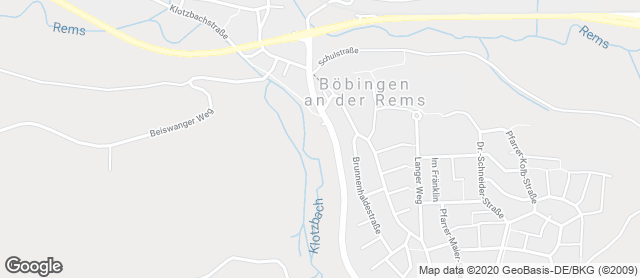 Karte mit Standort von Backhaus Schmid Kuhn Gmbh Rewe Böbingen