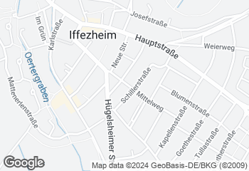 Karte mit Standort von Bäckerei Kronimus