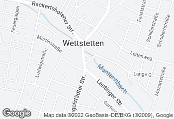 Karte mit Standort von Backhaus Hackner GmbH