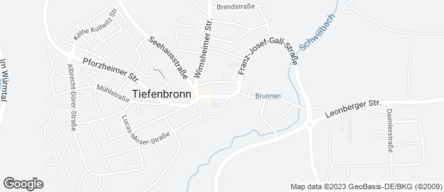 Karte mit Standort von Bäckerei - Confiserie Böss GmbH