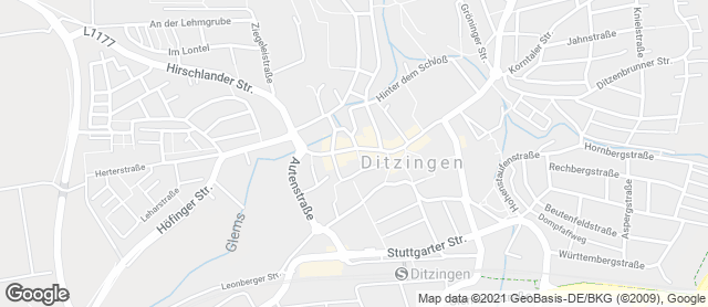 Karte mit Standort von Bäckerei Trölsch - Ditzingen