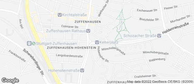 Karte mit Standort von Bäckerei Mildenberger - Affalterbach
