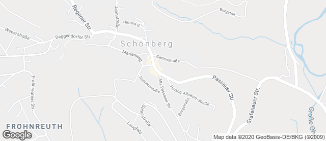 Karte mit Standort von Bäckerei Kittl in Schönberg