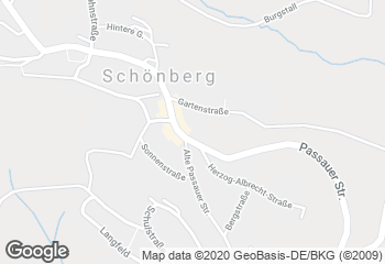Karte mit Standort von Bäckerei Kittl in Schönberg