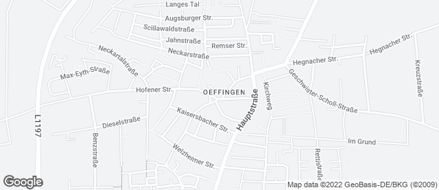 Karte mit Standort von "der obere beck" Fellb.-Oeffingen