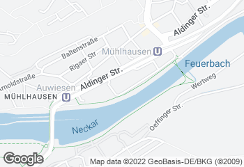Karte mit Standort von Bäckerei Konditorei Sailer GmbH - im Kaufland Mühlhausen