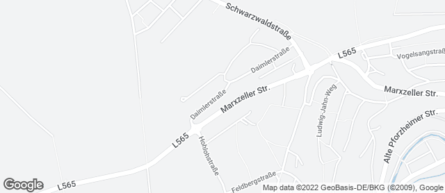 Karte mit Standort von Bäckerei & Konditorei Raisch GmbH & Co. KG - Filiale Neuenbürg