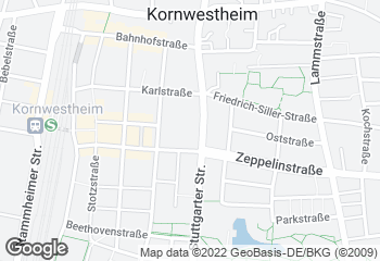Karte mit Standort von Bäckerei Konditorei Lutz - Im REWE Markt 1