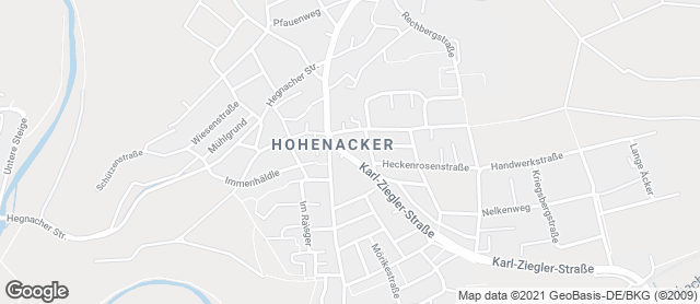 Karte mit Standort von Bäckerei John