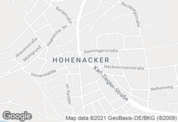 Karte mit Standort von Bäckerei John