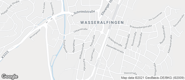 Karte mit Standort von Bäckerei Braunger