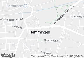 Karte mit Standort von Bäckerei Trölsch - Hemmingen