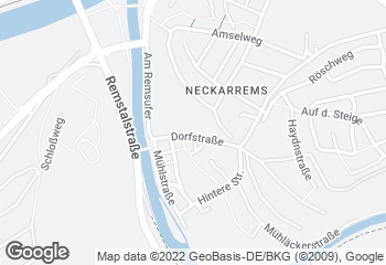 Karte mit Standort von Bäckerei Konditorei Lutz - Remseck Neckarrems