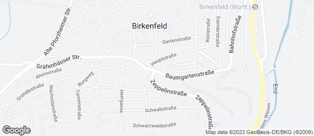 Karte mit Standort von Bäckerei Augenstein; Inh. Silvia Vettee