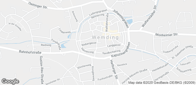 Karte mit Standort von Bäckerei Weißgerber-Gräf