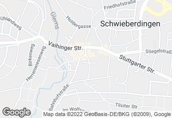 Karte mit Standort von Bäckerei Trölsch - Schwieberdingen